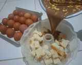 Foto langkah ke 4 dari resep Puding Roti Tawar Cokelat.