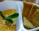Foto langkah ke 5 dari resep MPASI 10 bulan + Kabocha Sup Cream dengan Roti Panggang.