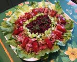 Une image de l'étape 10 de Salade composée (chou rouge,scarole,tomate et concombre).