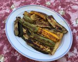 Une image de l'étape 7 de Trio de courgettes grillées aux épices créoles et huile de truffe.