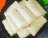 Foto langkah ke 6 dari resep 396. Lumpia Pisang Cokelat.