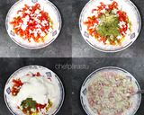 عکس مرحله 1 از دستور سالاد خیار گوجه با سبزی