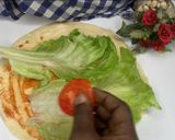 A picture of step 2 of Tacos wrap.