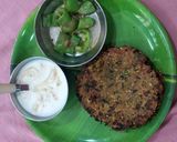 A picture of step 7 of Methi leaves pearl millet flour Dhebra.