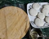 A picture of step 5 of Namkeen Ghujia for vrat.