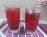 A picture of step 3 of Rose sabja lemonade/cooled refreshing drink.