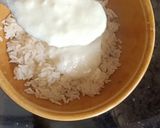 A picture of step 2 of Pakhala Bhata.