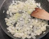 A picture of step 1 of Chicken Omurice - the old classic Japanese comfort meal, chicken kitchup rice with omlette.
