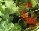 A picture of step 4 of Sweet potato, spinach and coriander soup - vegan.