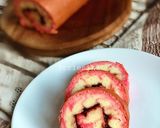 Foto langkah ke 4 dari resep Roll cake tie dye / motif.