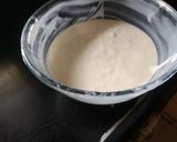 A picture of step 3 of Vanila sponge with ganache icing(eggless).