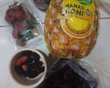 Foto langkah ke 1 dari resep Selai Nanas, Stroberi, Murbey, Kurma (Real Food).