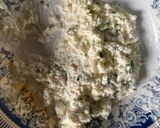 A picture of step 2 of Lebanese cheese rolls.