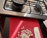 A picture of step 2 of Bean Tamalitos with Queso de Cincho.