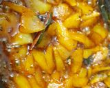 A picture of step 4 of Babugoshas khatti meethi sabji.