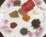 A picture of step 3 of Chatpata Masala Bhindi.