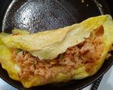 Foto langkah ke 4 dari resep Omurice (with bockwurst black pepper).