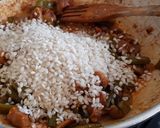 Foto del paso 8 de la receta Arroz caldoso con Cordero, Judías Verdes y Champiñones
