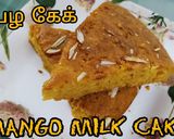 A picture of step 4 of Delicious mango spongy milk cake.
