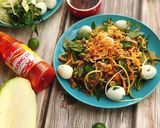 Hình bước làm 3 của món Bánh tráng trộn kiểu có gì làm đó😬