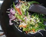 A picture of step 5 of Street style vegetable chowmein/ Vegetable noodles.