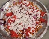 A picture of step 4 of Chana chaat.