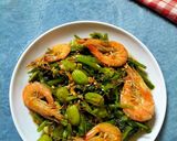 Foto langkah ke 4 dari resep Tumis Kangkung Udang Pete.