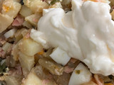 Ensalada muy fresca de patata y vegetales!!