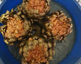 Foto del paso 8 de la receta: Alcachofas rellenas de carne salsa de pimientos y piñones
