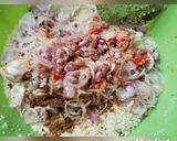 A picture of step 8 of DAMBUN SHINKAFA (3 flavors).