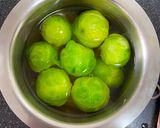 A picture of step 2 of Stuffed Brussels Sprouts Sabji.