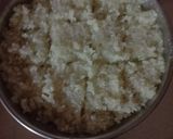 A picture of step 3 of Coconut Burfi.