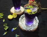 A picture of step 5 of Butterfly Pea Flower Mojito.