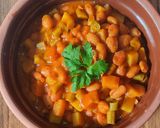 عکس مرحله 1 از دستور خوراک لوبیا گیاهی
