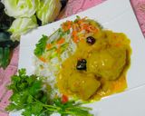 A picture of step 8 of Punjabi dish Pakora karhi.