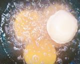 A picture of step 5 of Kachori with tarkari.
