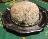 Une image de l'étape 6 de Dôme de riz à la coriandre et laitue de mer.