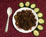 A picture of step 8 of Masala Bitter Gourd.