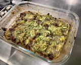Une image de l'étape 13 de Flan de courgettes au bœuf, oignon de roscoff et romarin.