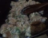 A picture of step 4 of Chicken roll with tortilla.