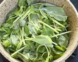 Foto langkah ke 1 dari resep Sayur Bayam Cah Bawang Putih.