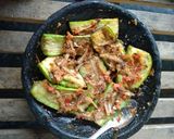 Foto langkah ke 6 dari resep Sambel gobang terong teri.