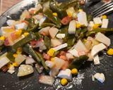 Foto del paso 1 de la receta: Ensalada de judías verdes, queso fresco, maíz y paraguayo