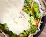 Une image de l'étape 4 de 💚 Quiche aux légumes et fromage de chèvre (végétarien).