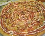 صورة لخطوة 6 من وصفة بيتزا بالدجاج 🍕🍕😋