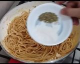A picture of step 9 of Cheesy Chicken with spaghetti & potato wedges.