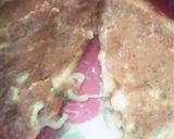 A picture of step 5 of Egg 🧀 cheese bread 🍞 😋 😍.