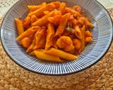 A picture of step 5 of Spicy Prawn Pasta.