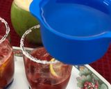 A picture of step 4 of Strawberry Tender Coconut Spritzer.