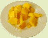 A picture of step 2 of Mango Cream Cheese Cake.